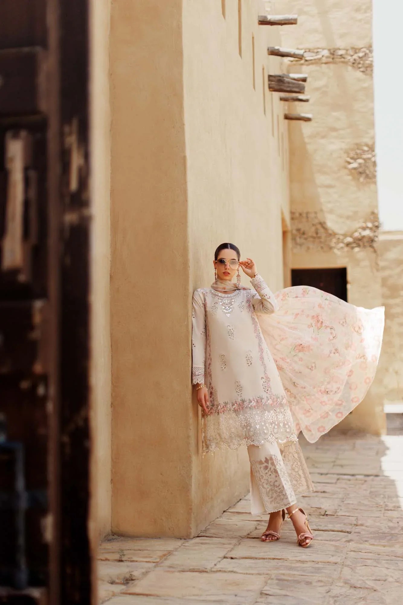 Noor By Saadia Asad | Eid Handwork Laserkari Lawn 24 | D2 - Aqsa Fabrics