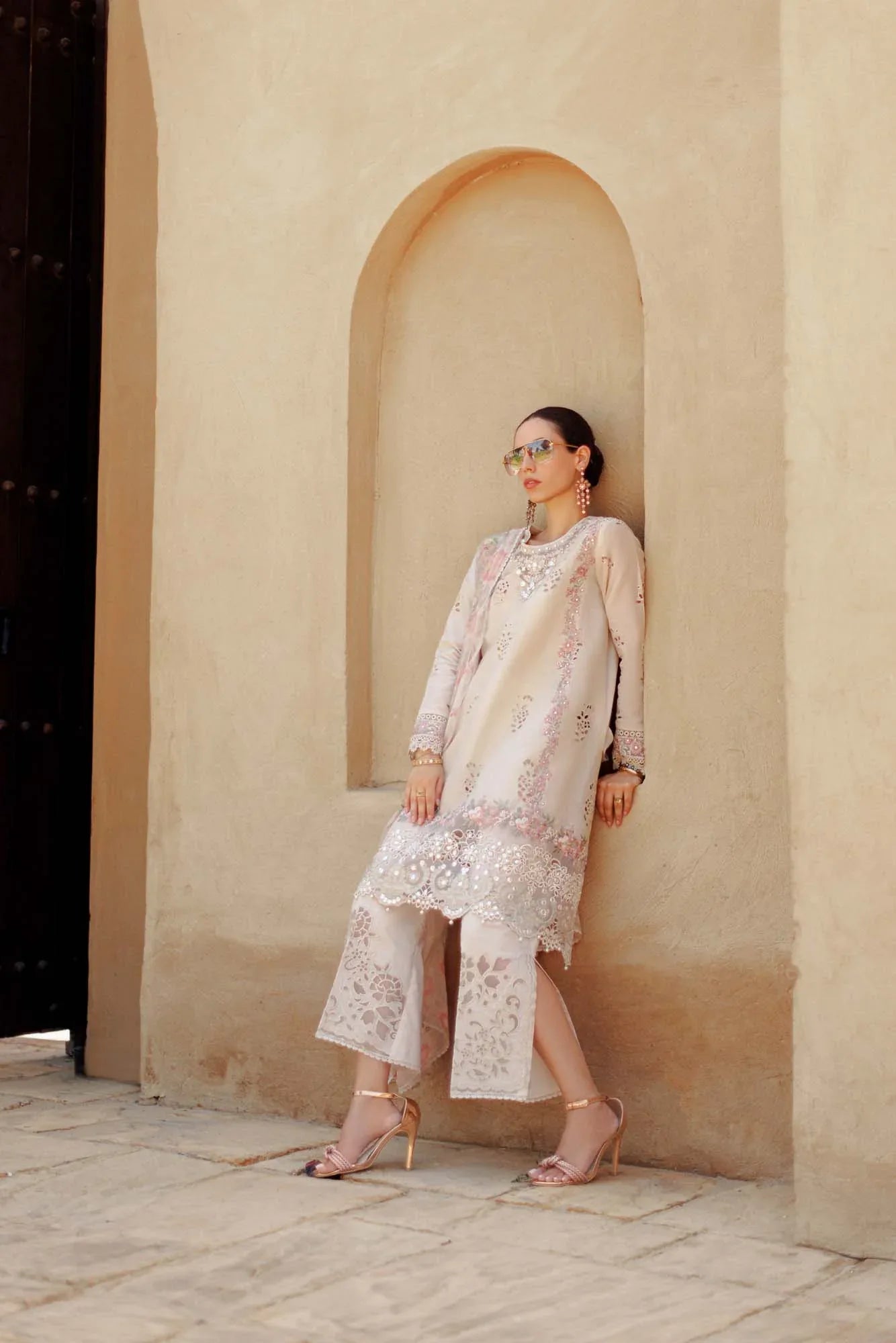 Noor By Saadia Asad | Eid Handwork Laserkari Lawn 24 | D2 - Aqsa Fabrics
