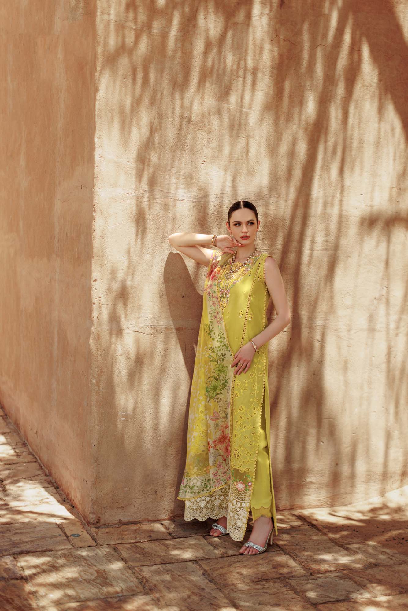 Noor By Saadia Asad | Eid Handwork Laserkari Lawn 24 | D1 - Aqsa Fabrics