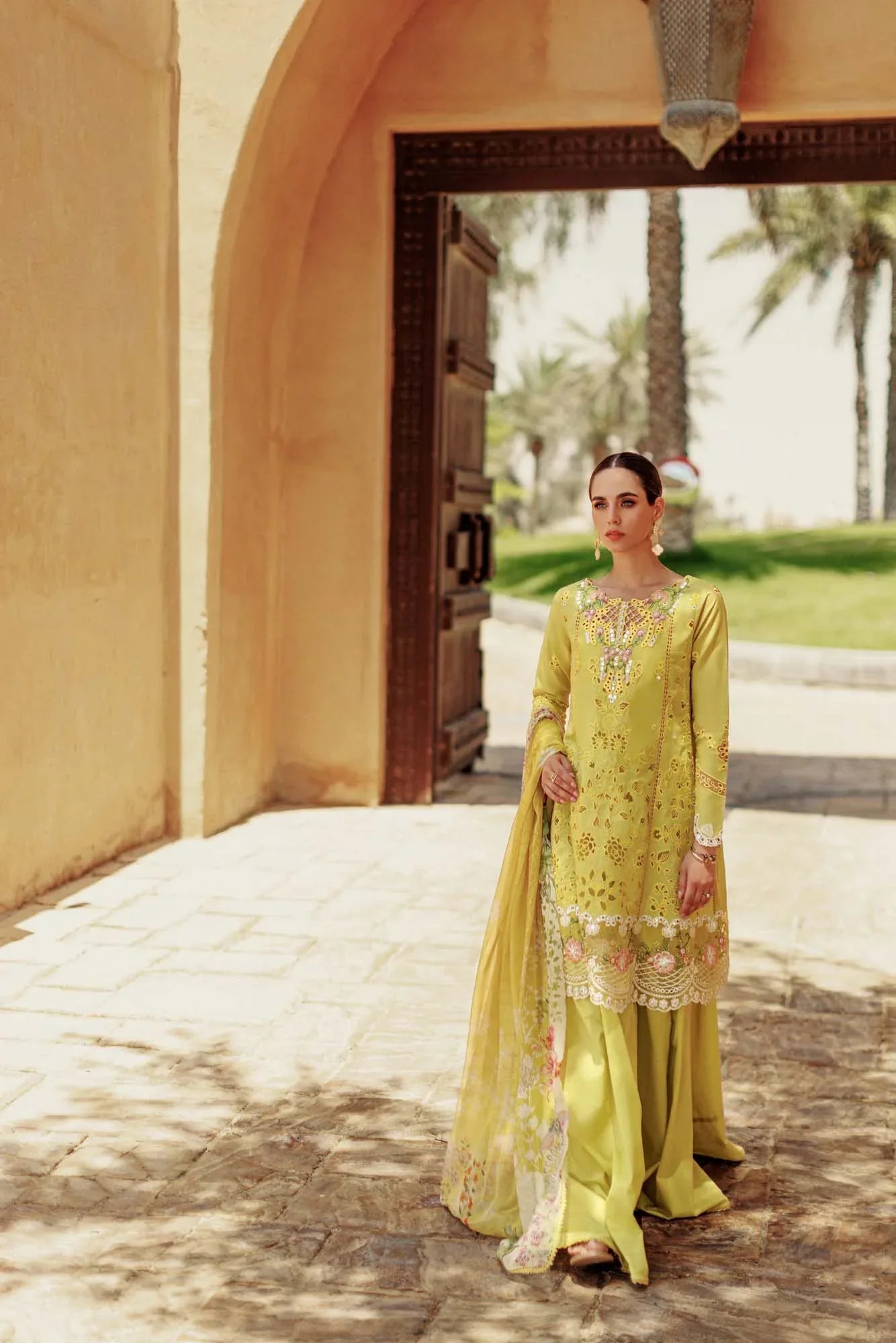Noor By Saadia Asad | Eid Handwork Laserkari Lawn 24 | D1 - Aqsa Fabrics