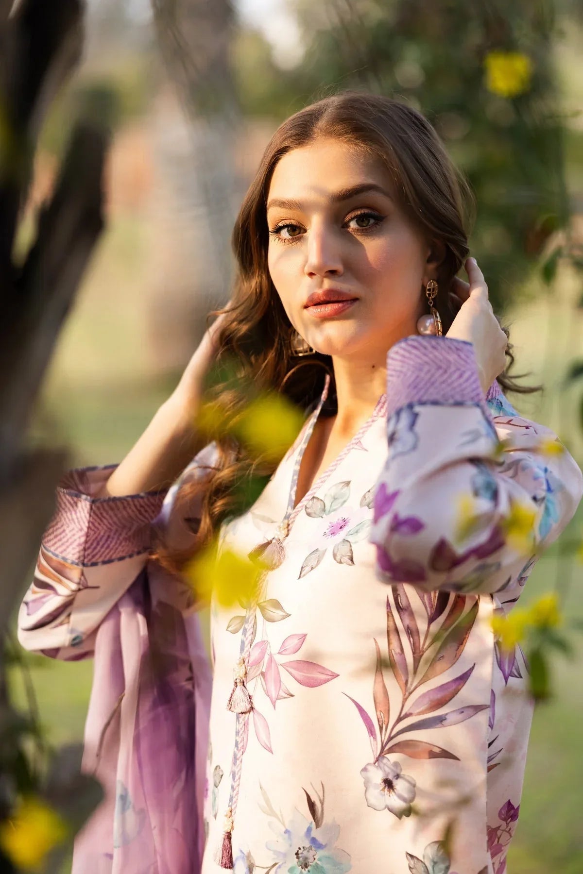 Alizeh | Sheen Lawn Prints 25 | AF-PL-6030-Fero - Aqsa Fabrics