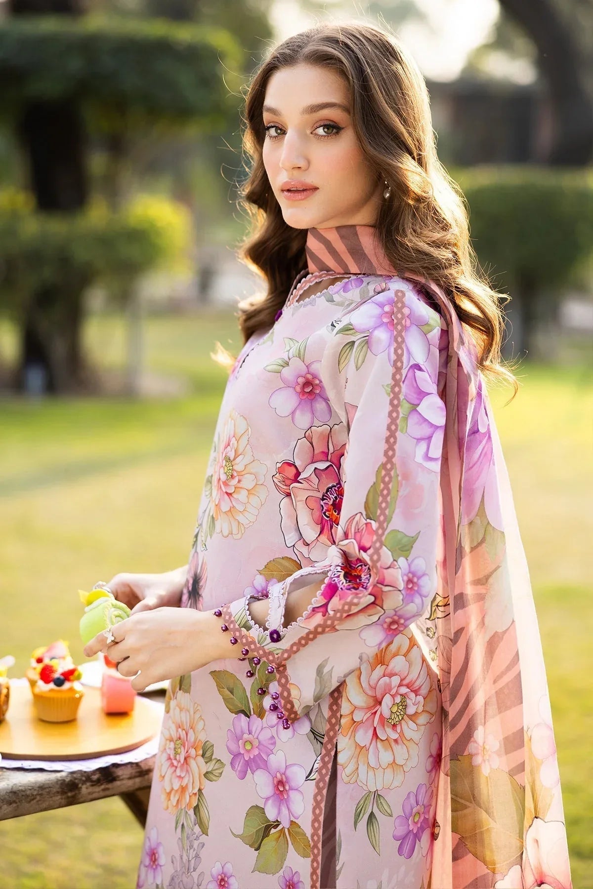 Alizeh | Sheen Lawn Prints 25 | AF-PL-6033-Tuscany - Aqsa Fabrics