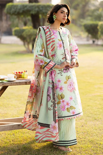 Alizeh | Sheen Lawn Prints 25 | AF-PL-6034-Cleo - Aqsa Fabrics