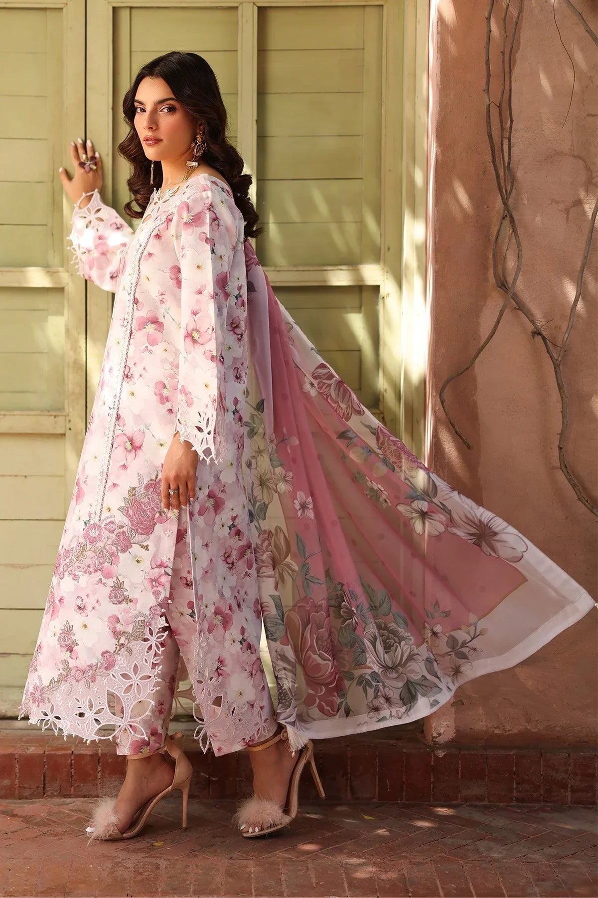 Alizeh | Embroidered Printed Festive Edit 25 | AF-EPL-7033-LIOR - Aqsa Fabrics