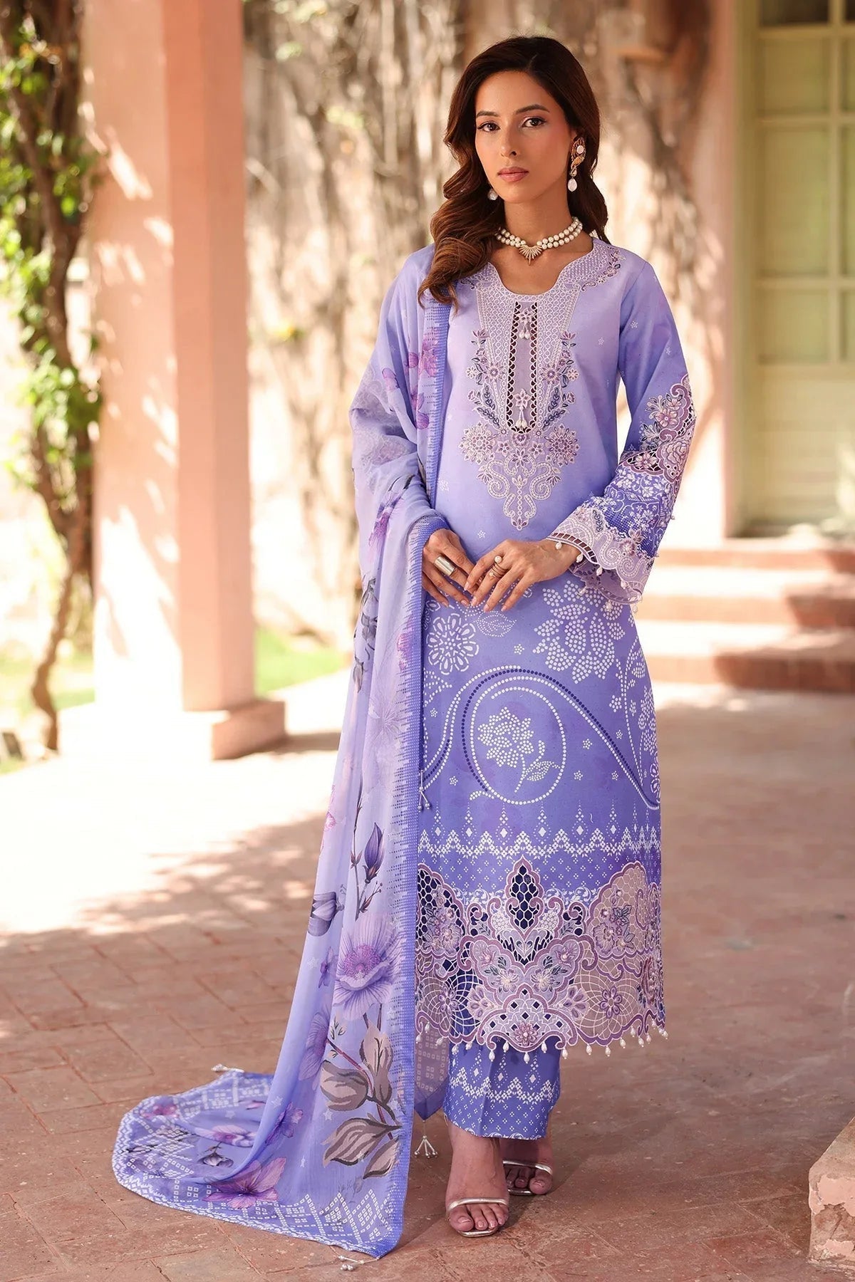 Alizeh | Embroidered Printed Festive Edit 25 | AF-EPL-7032-RHEA - Aqsa Fabrics
