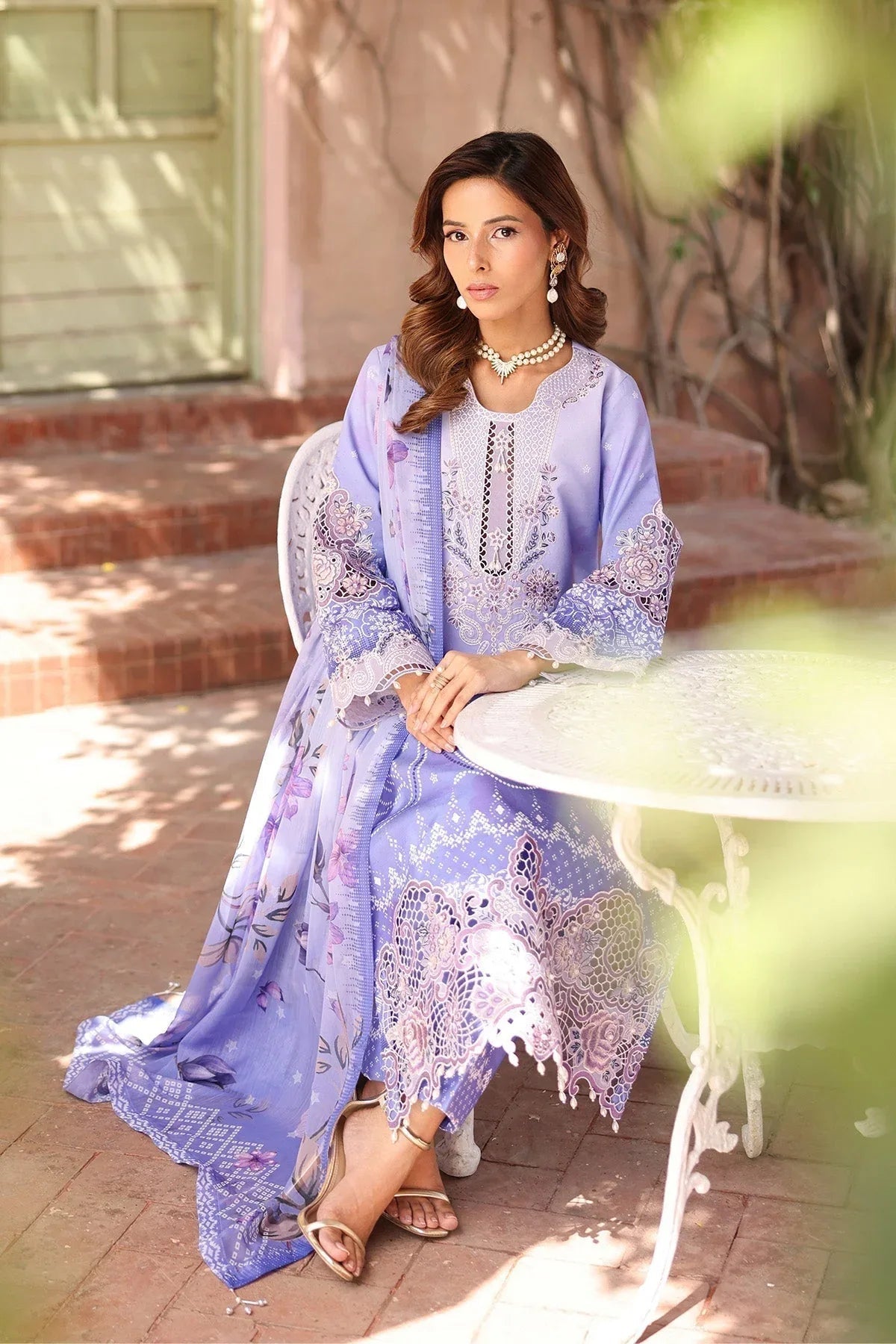 Alizeh | Embroidered Printed Festive Edit 25 | AF-EPL-7032-RHEA - Aqsa Fabrics