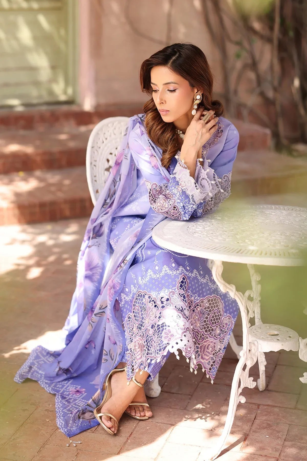 Alizeh | Embroidered Printed Festive Edit 25 | AF-EPL-7032-RHEA - Aqsa Fabrics