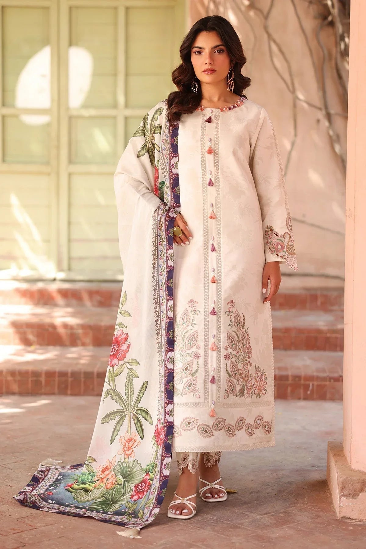 Alizeh | Embroidered Printed Festive Edit 25 | AF-EPL-7035-KARIS - Aqsa Fabrics
