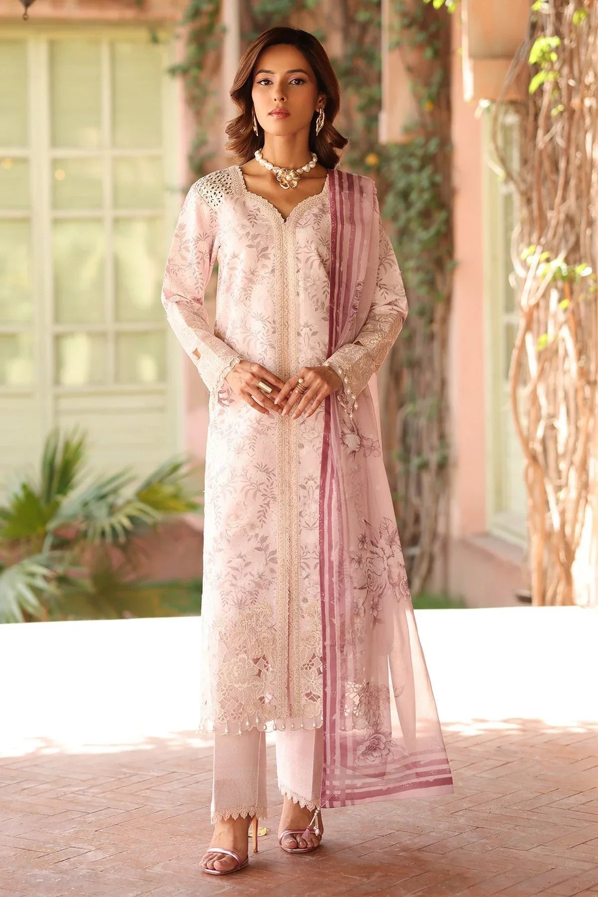 Alizeh | Embroidered Printed Festive Edit 25 | AF-EPL-7040-ARUNA - Aqsa Fabrics