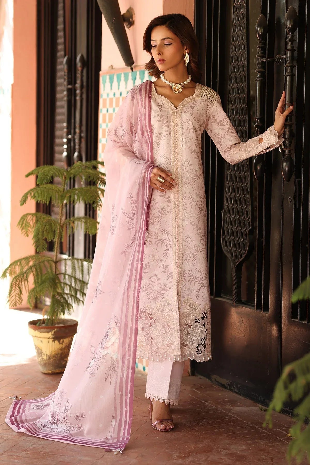 Alizeh | Embroidered Printed Festive Edit 25 | AF-EPL-7040-ARUNA - Aqsa Fabrics