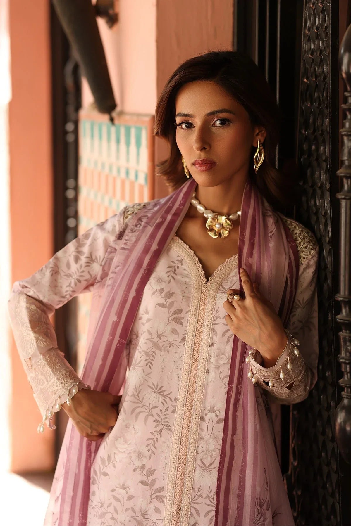 Alizeh | Embroidered Printed Festive Edit 25 | AF-EPL-7040-ARUNA - Aqsa Fabrics