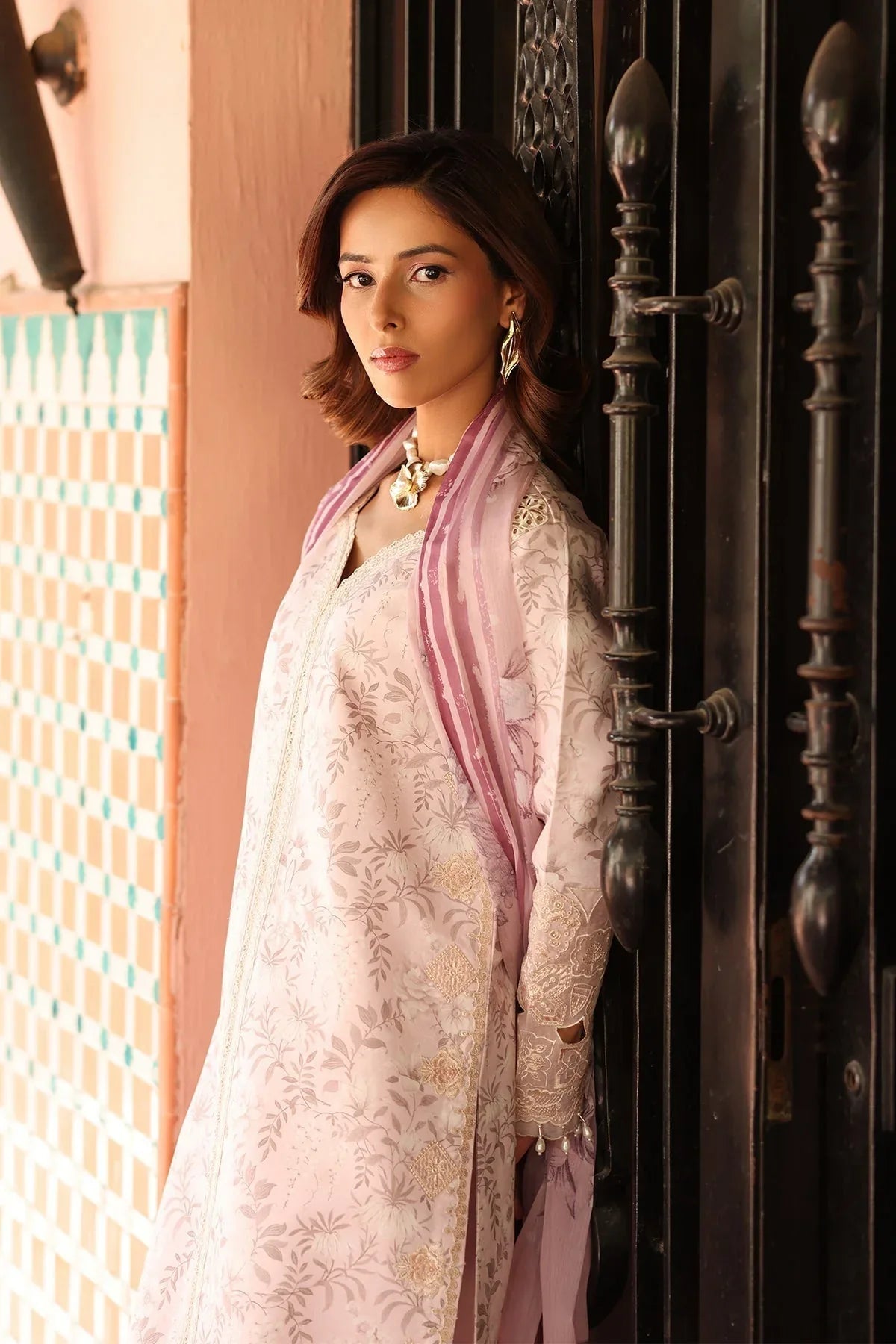 Alizeh | Embroidered Printed Festive Edit 25 | AF-EPL-7040-ARUNA - Aqsa Fabrics