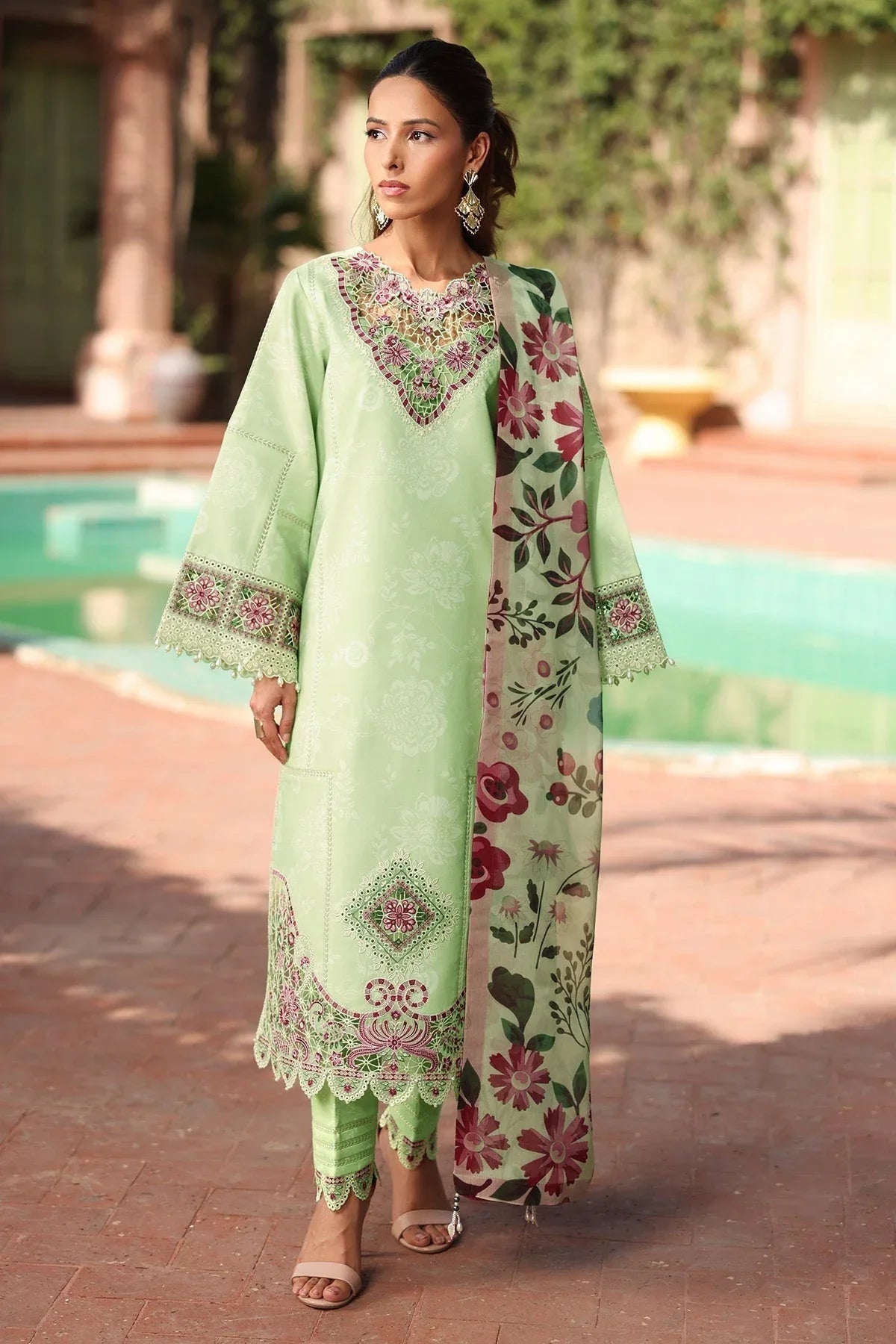 Alizeh | Embroidered Printed Festive Edit 25 | AF-EPL-7034-NUMA - Aqsa Fabrics