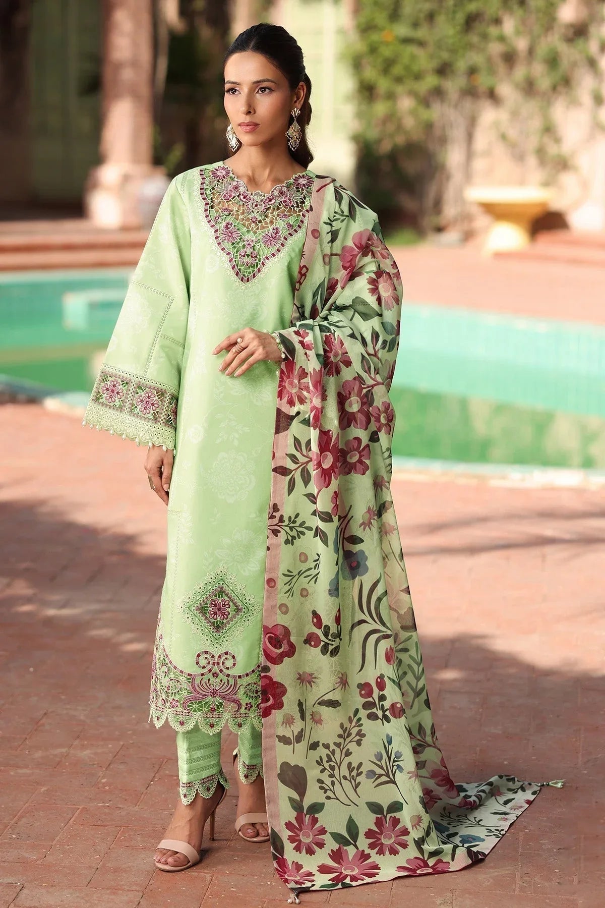 Alizeh | Embroidered Printed Festive Edit 25 | AF-EPL-7034-NUMA - Aqsa Fabrics