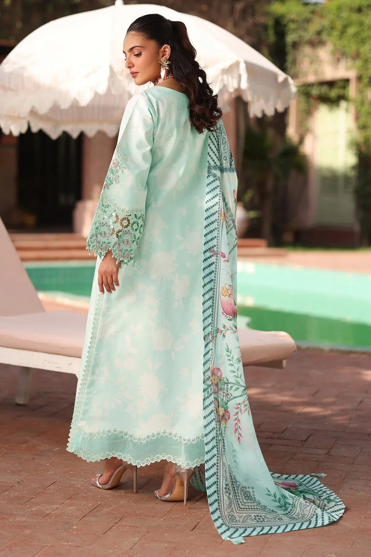 Alizeh | Embroidered Printed Festive Edit 25 |AF-EPL-7031-MIREGA - Aqsa Fabrics
