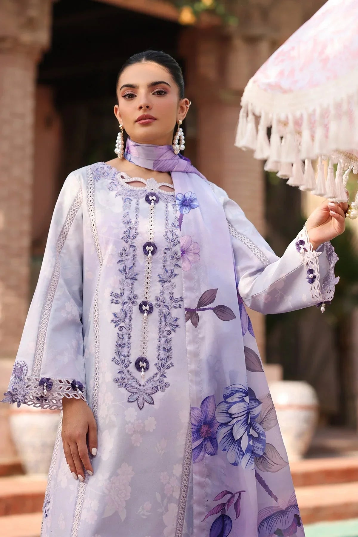 Alizeh | Embroidered Printed Festive Edit 25 | AF-EPL-7039-PRESTA - Aqsa Fabrics