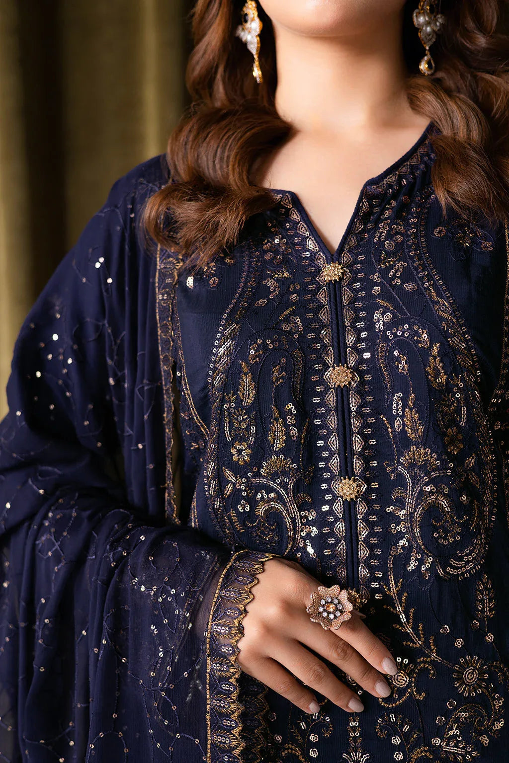Ramsha | Aangan Luxury Raw silk | AA-103 - Aqsa Fabrics