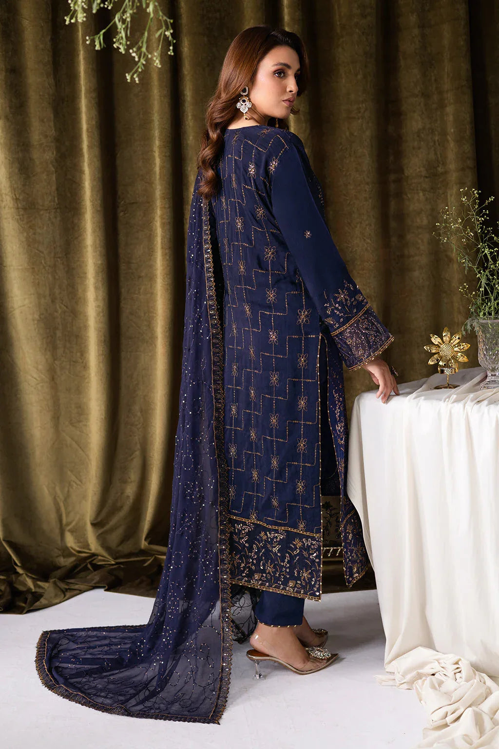 Ramsha | Aangan Luxury Raw silk | AA-103 - Aqsa Fabrics