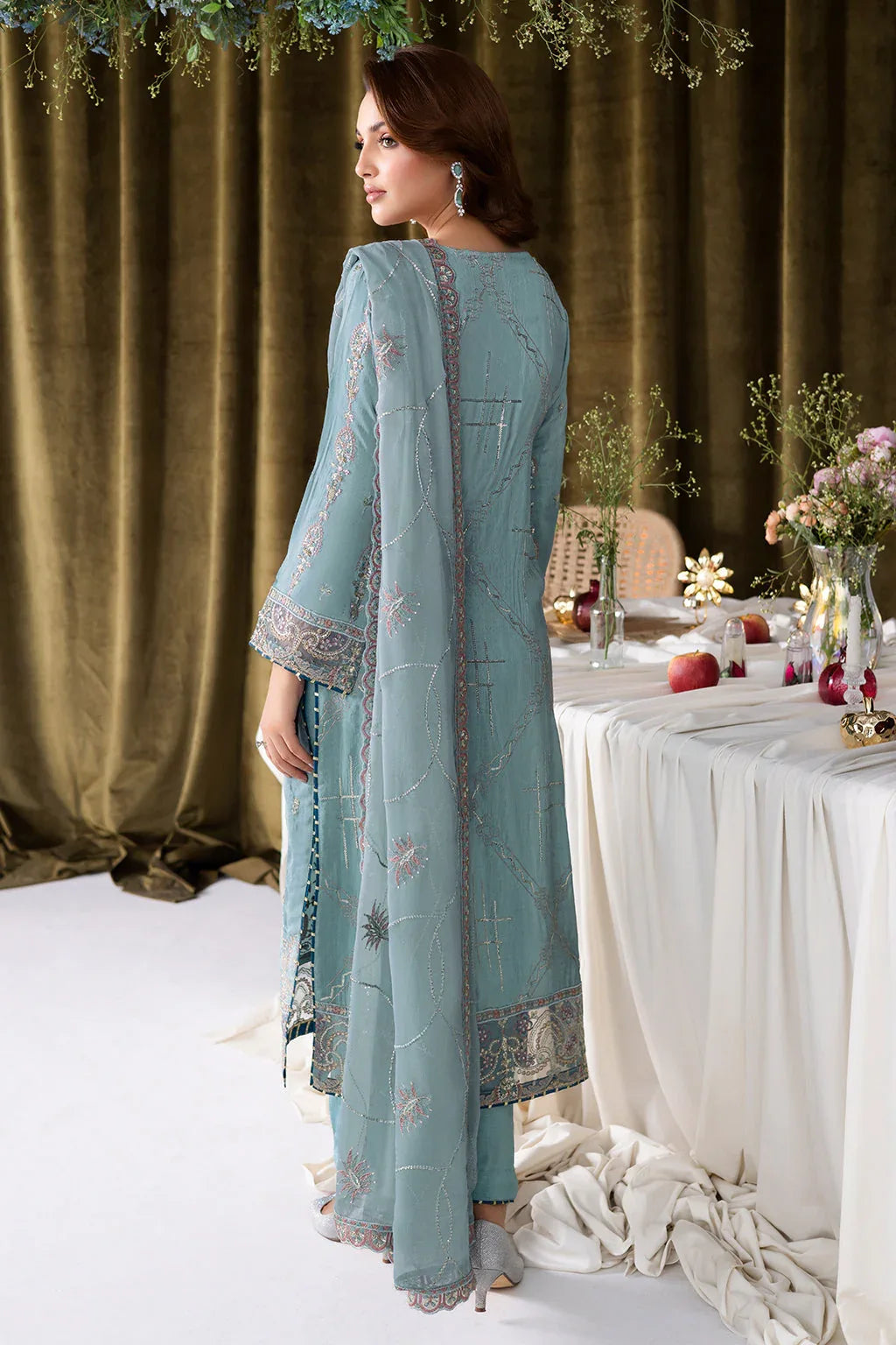 Ramsha | Aangan Luxury Raw silk | AA-109 - Aqsa Fabrics