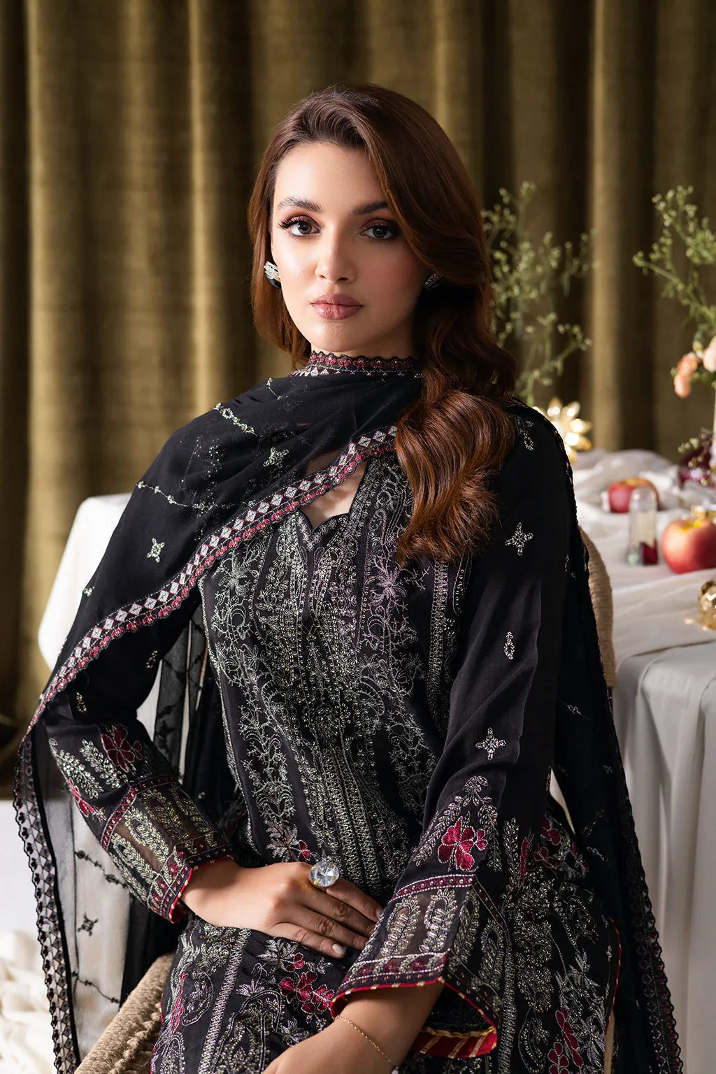 Ramsha | Aangan Luxury Raw silk | AA-105 - Aqsa Fabrics