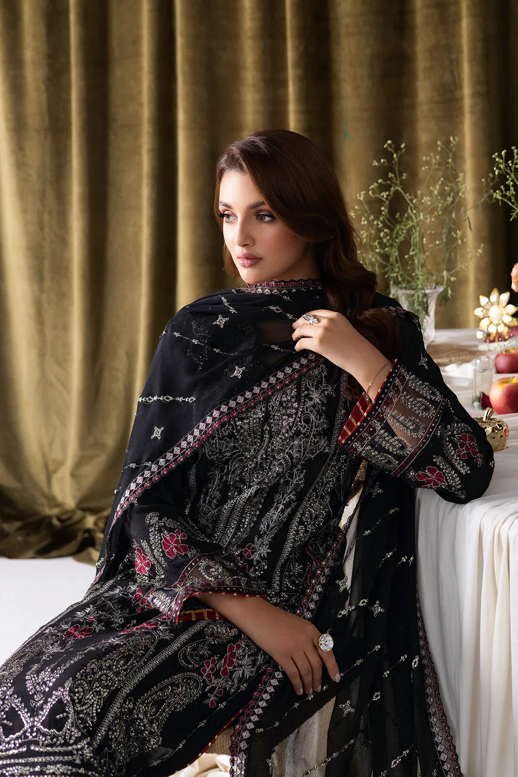 Ramsha | Aangan Luxury Raw silk | AA-105 - Aqsa Fabrics