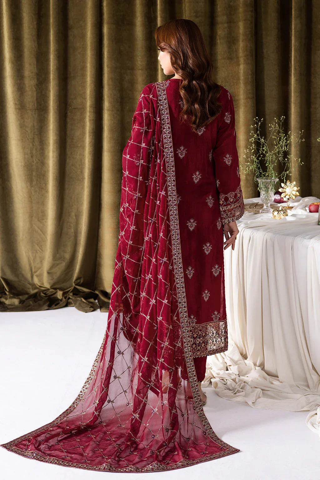 Ramsha | Aangan Luxury Raw silk | AA-101 - Aqsa Fabrics