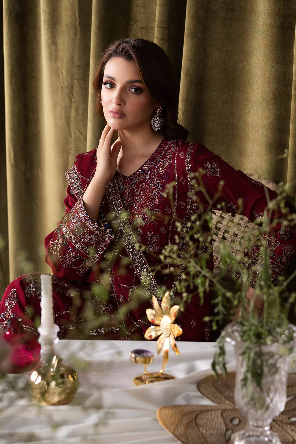 Ramsha | Aangan Luxury Raw silk | AA-101 - Aqsa Fabrics