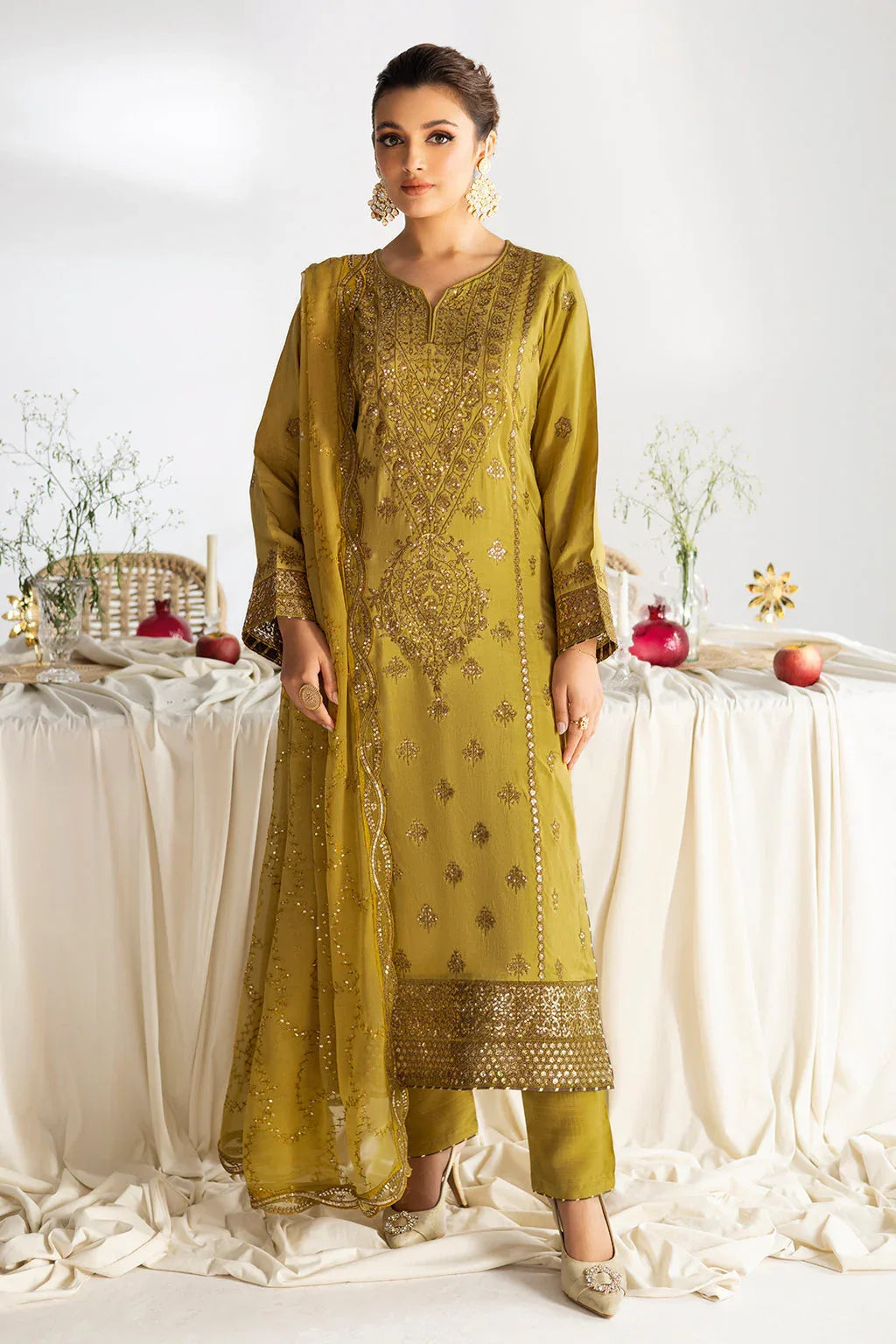 Ramsha | Aangan Luxury Raw silk | AA-102 - Aqsa Fabrics