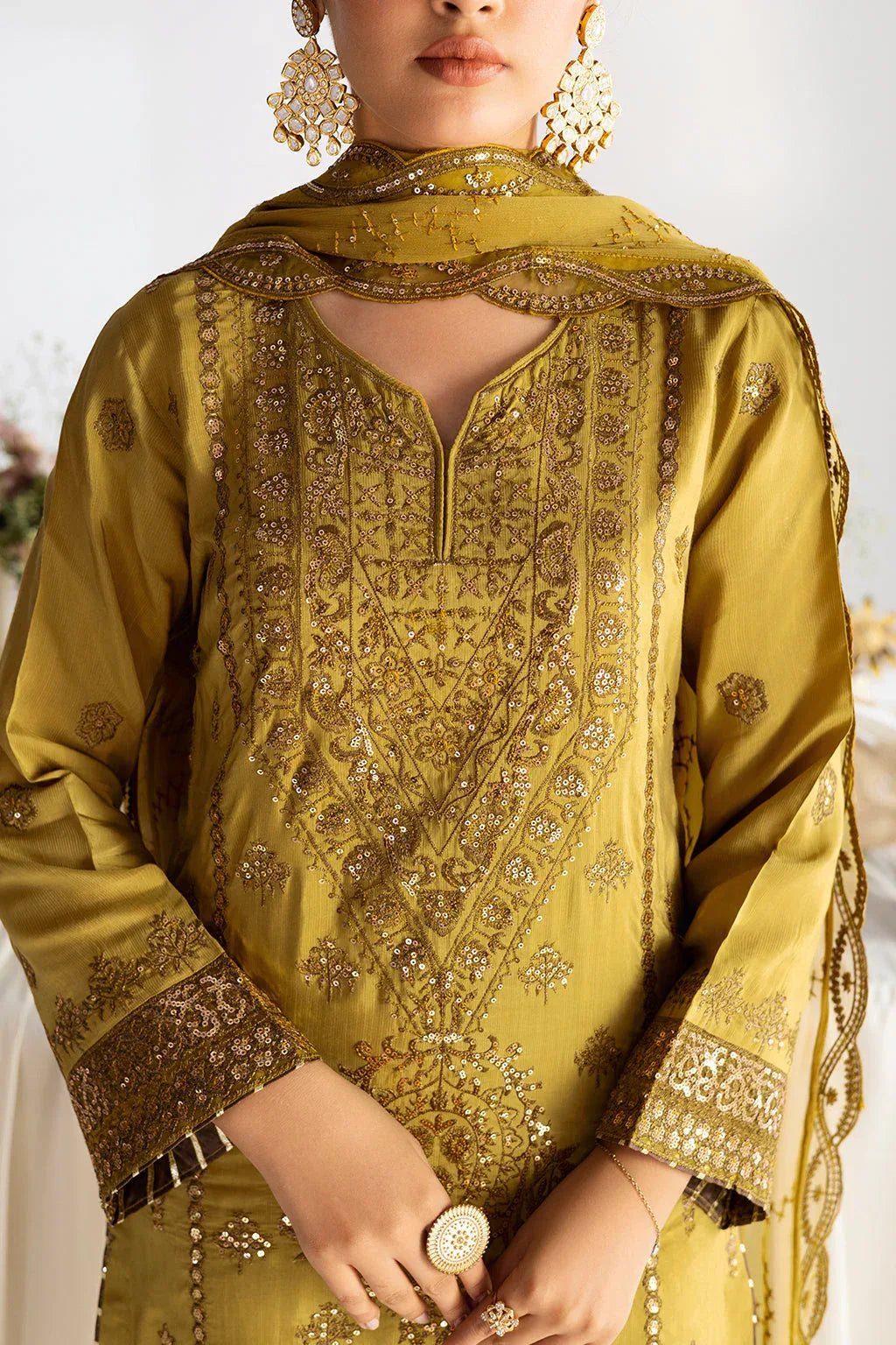 Ramsha | Aangan Luxury Raw silk | AA-102 - Aqsa Fabrics