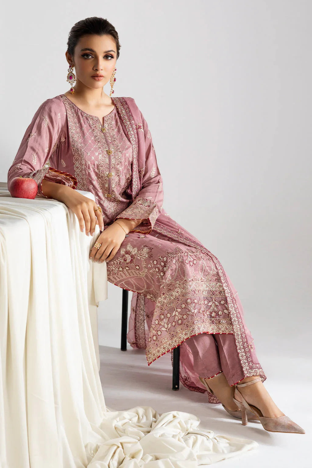 Ramsha | Aangan Luxury Raw silk | AA-104 - Aqsa Fabrics