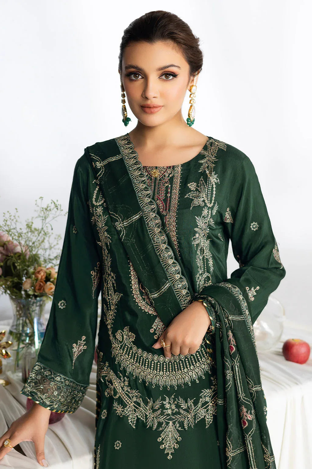 Ramsha | Aangan Luxury Raw silk | AA-107 - Aqsa Fabrics