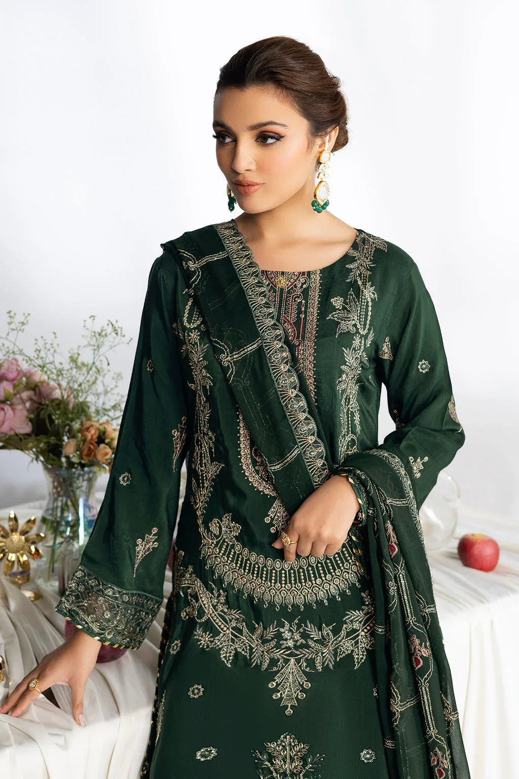 Ramsha | Aangan Luxury Raw silk | AA-107 - Aqsa Fabrics