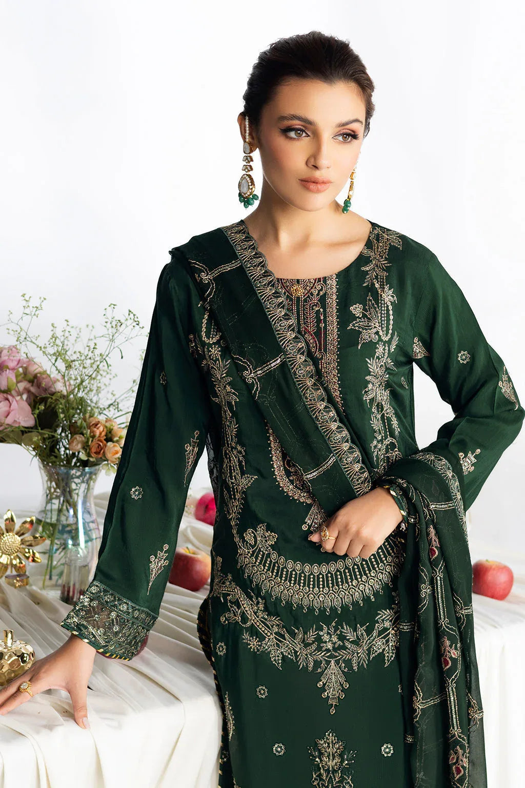Ramsha | Aangan Luxury Raw silk | AA-107 - Aqsa Fabrics