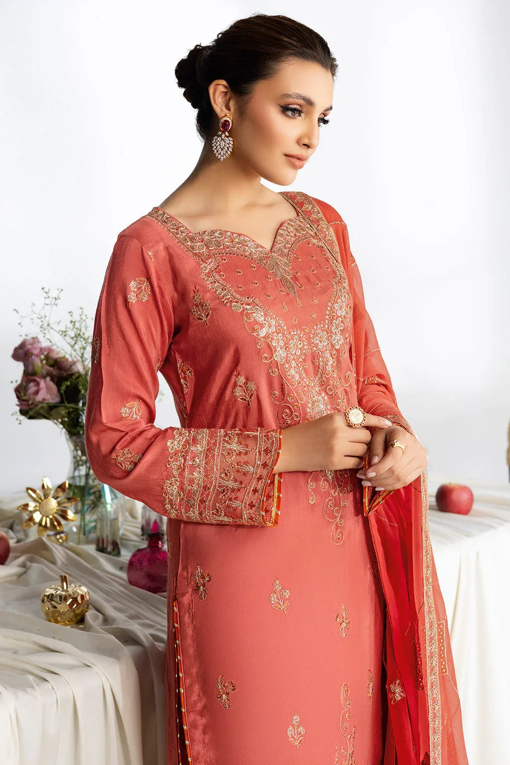 Ramsha | Aangan Luxury Raw silk | AA-106 - Aqsa Fabrics