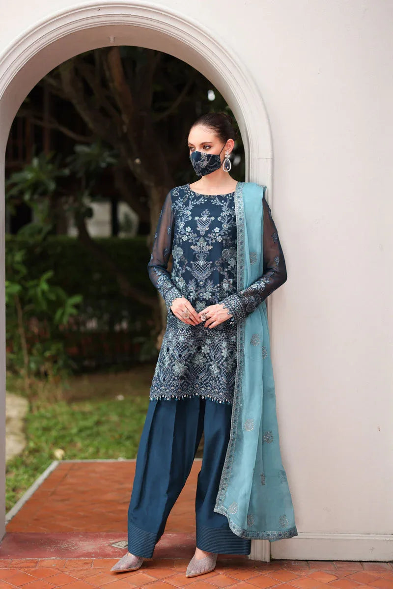 Flossie | Naayab Formals | K-108 - Aqsa Fabrics