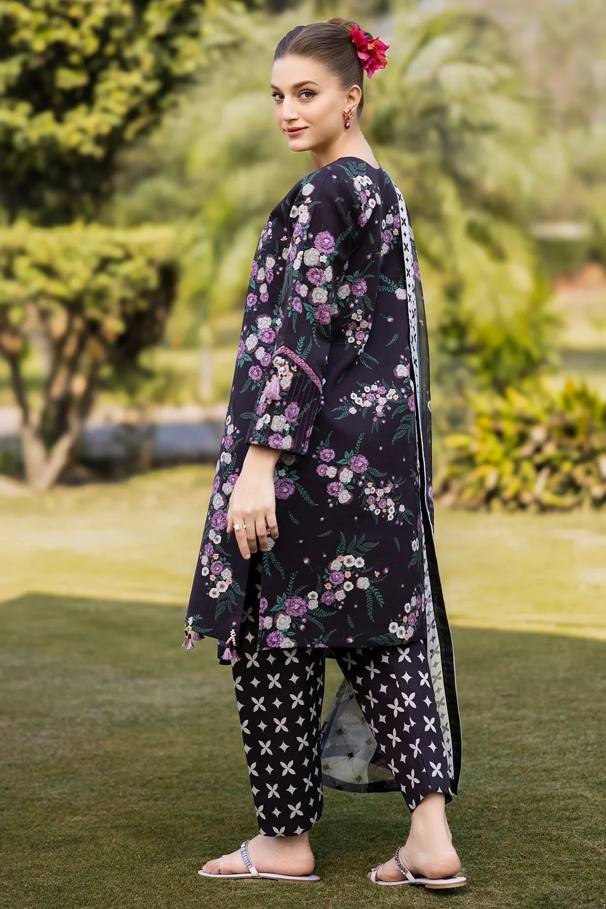 Alizeh | Sheen Lawn Prints 25 | AF-PL-6039-Tod - Aqsa Fabrics
