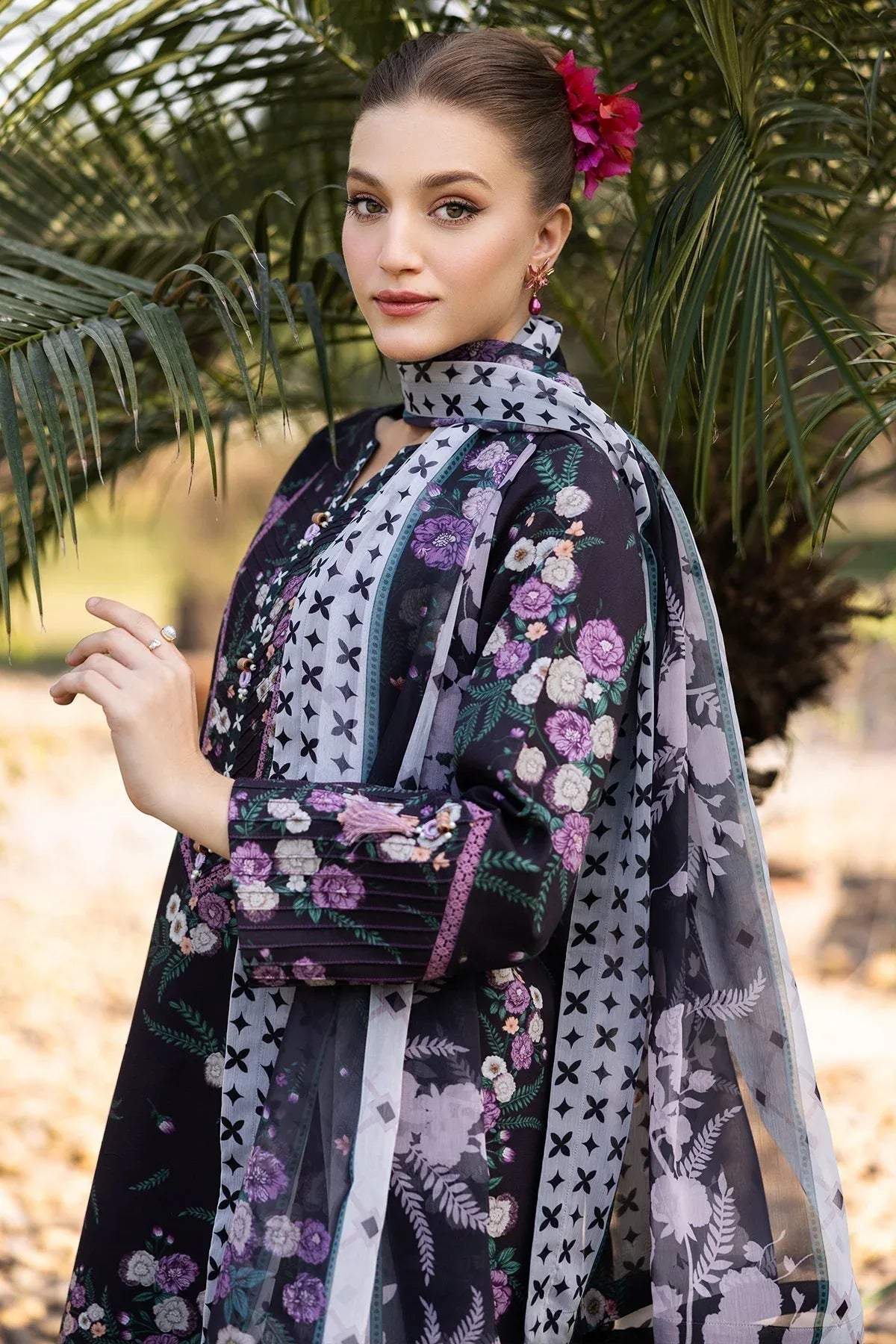 Alizeh | Sheen Lawn Prints 25 | AF-PL-6039-Tod - Aqsa Fabrics
