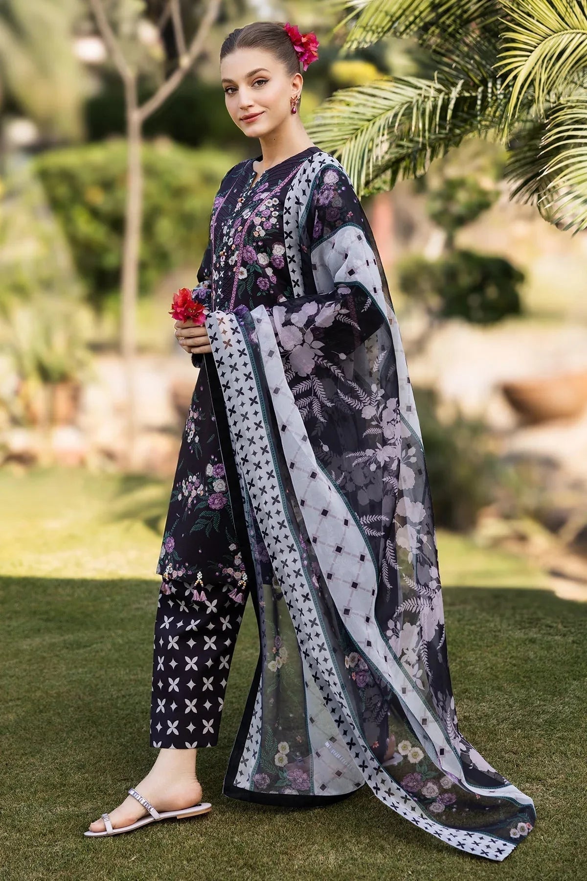 Alizeh | Sheen Lawn Prints 25 | AF-PL-6039-Tod - Aqsa Fabrics