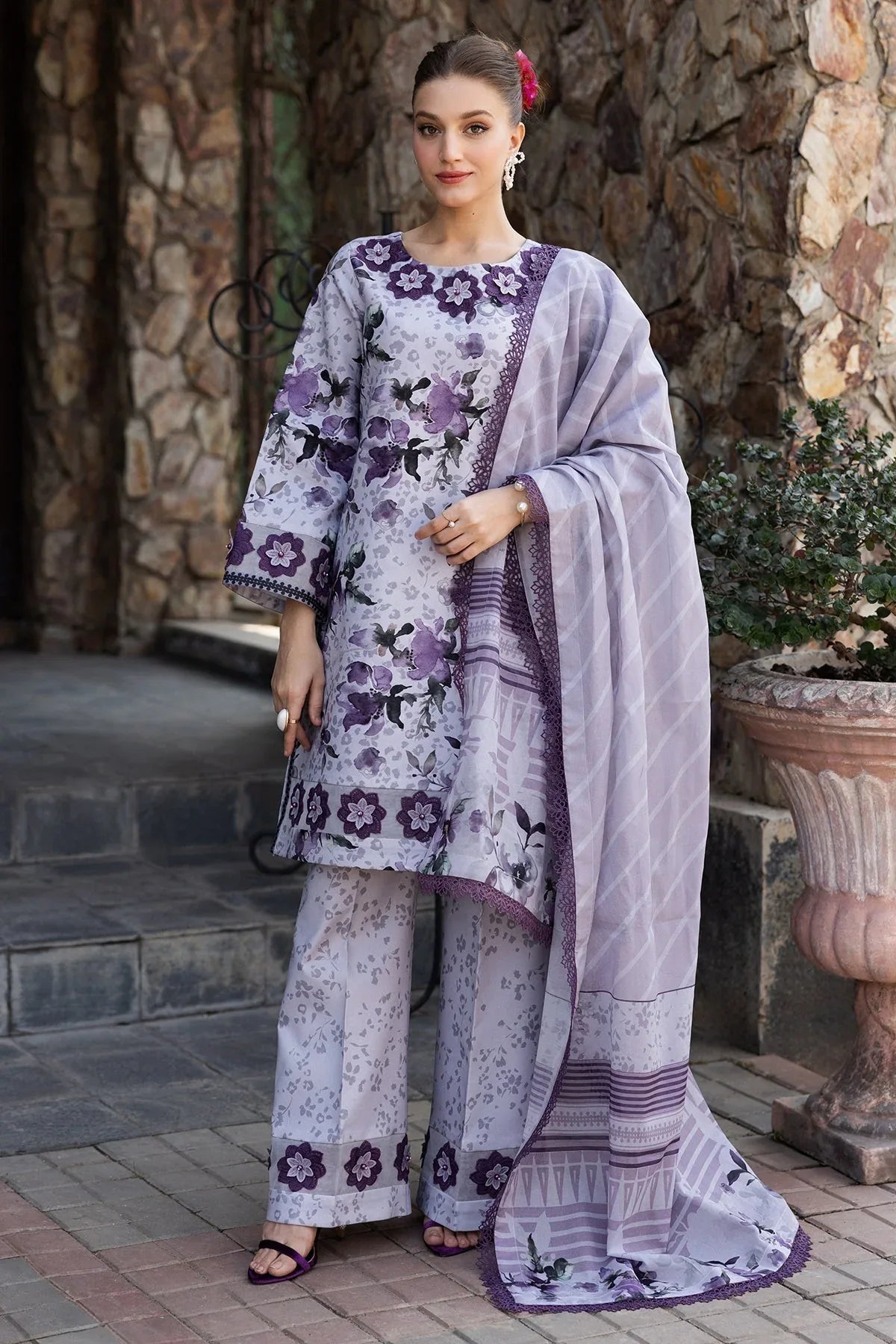 Alizeh | Sheen Lawn Prints 25 | AF-PL-6041-Maylan - Aqsa Fabrics