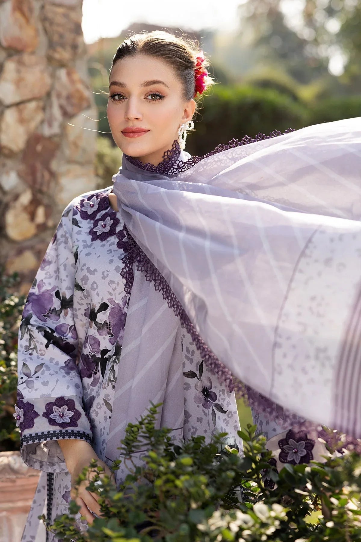 Alizeh | Sheen Lawn Prints 25 | AF-PL-6041-Maylan - Aqsa Fabrics