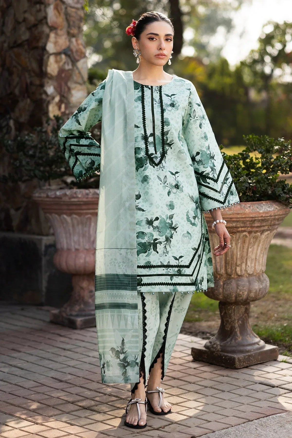 Alizeh | Sheen Lawn Prints 25 | AF-PL-6042-Arsh - Aqsa Fabrics