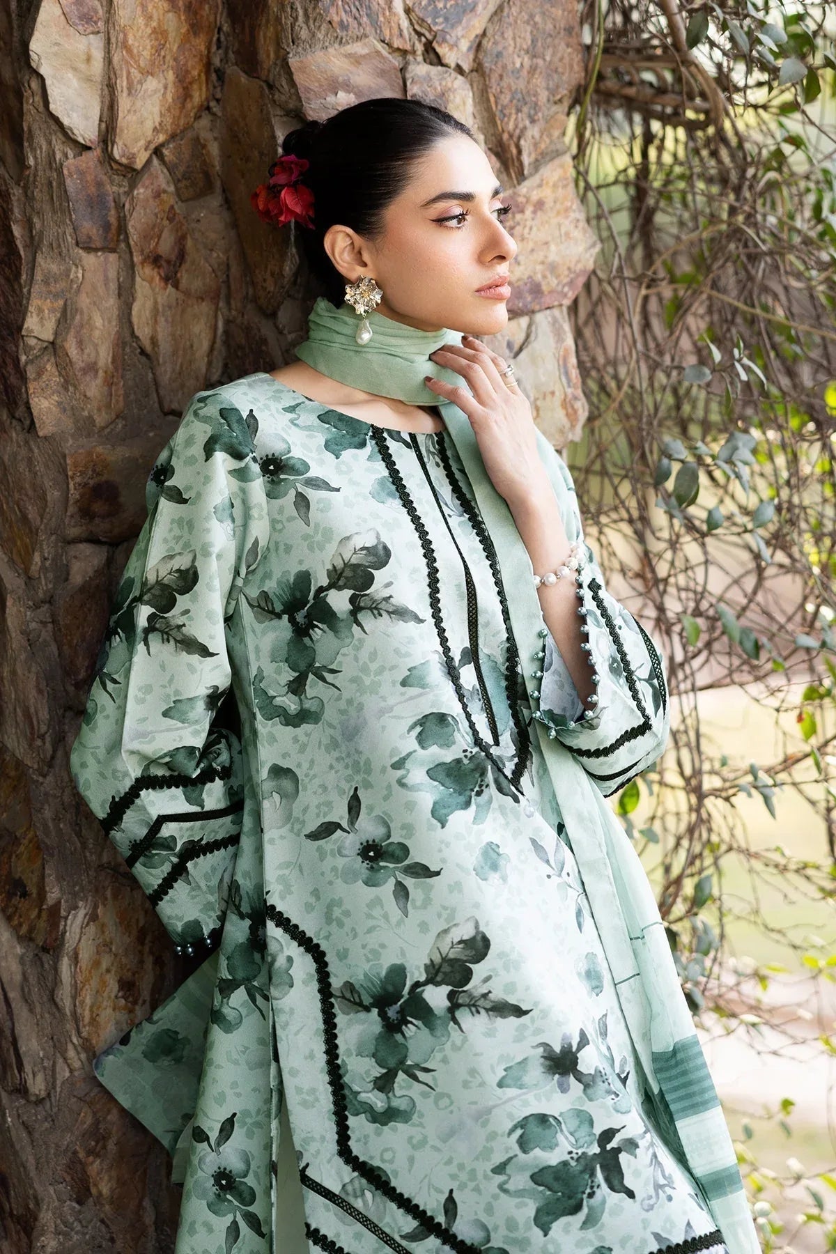 Alizeh | Sheen Lawn Prints 25 | AF-PL-6042-Arsh - Aqsa Fabrics