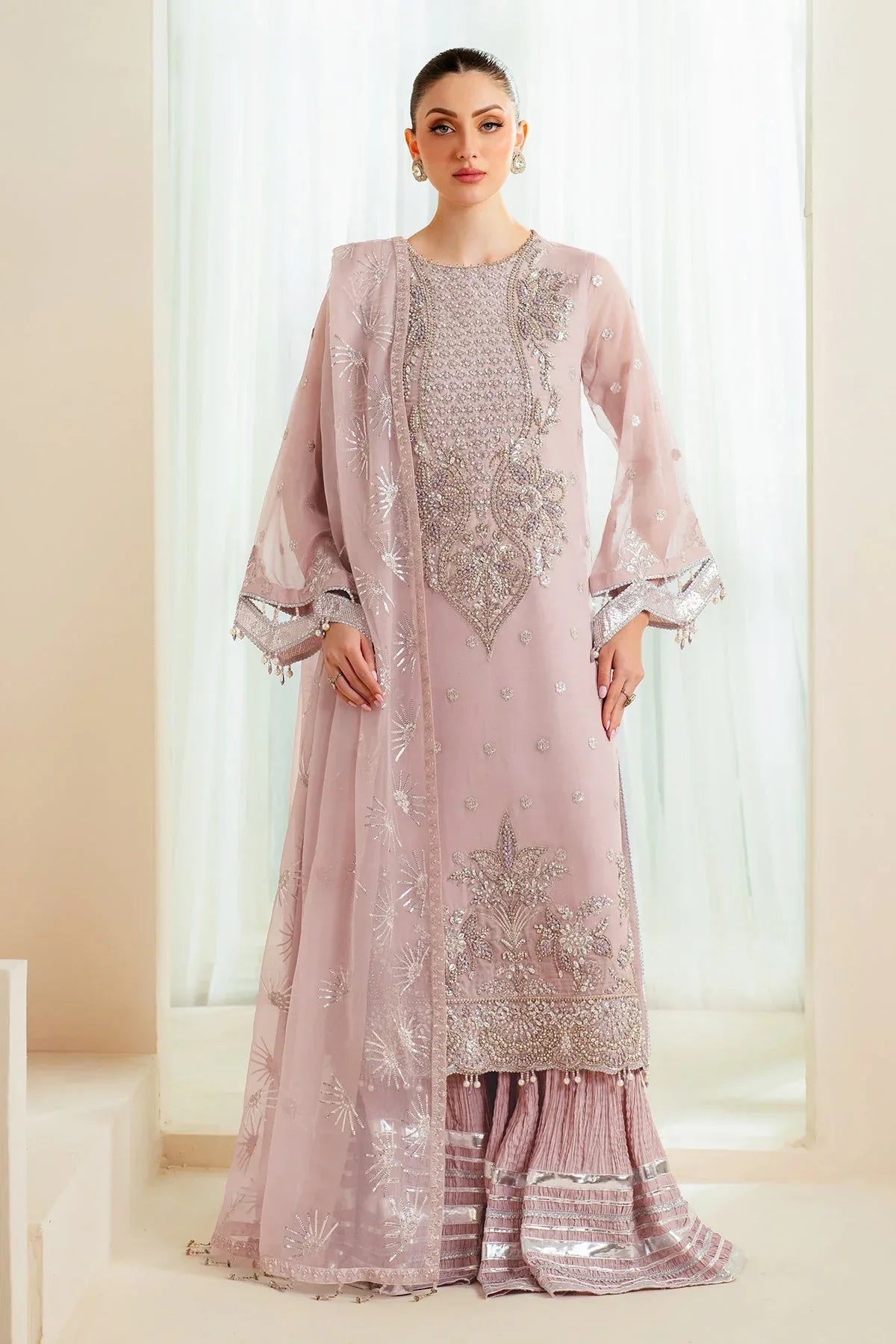 Alizeh | Aymal Chiffon | AF-BHM-4045-Sira - Aqsa Fabrics