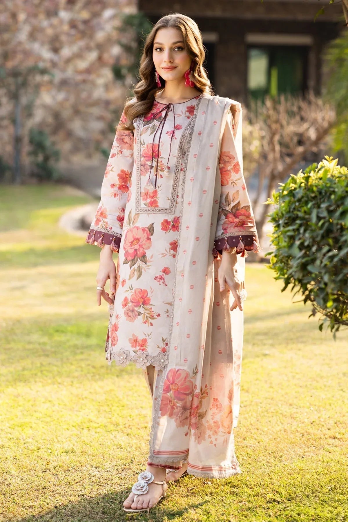 Alizeh | Sheen Lawn Prints 25 | AF-PL-6027-Sian - Aqsa Fabrics