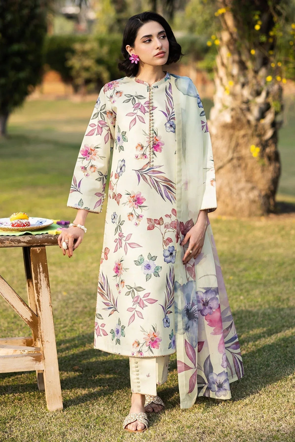 Alizeh | Sheen Lawn Prints 25 | AF-PL-6029-Minday - Aqsa Fabrics
