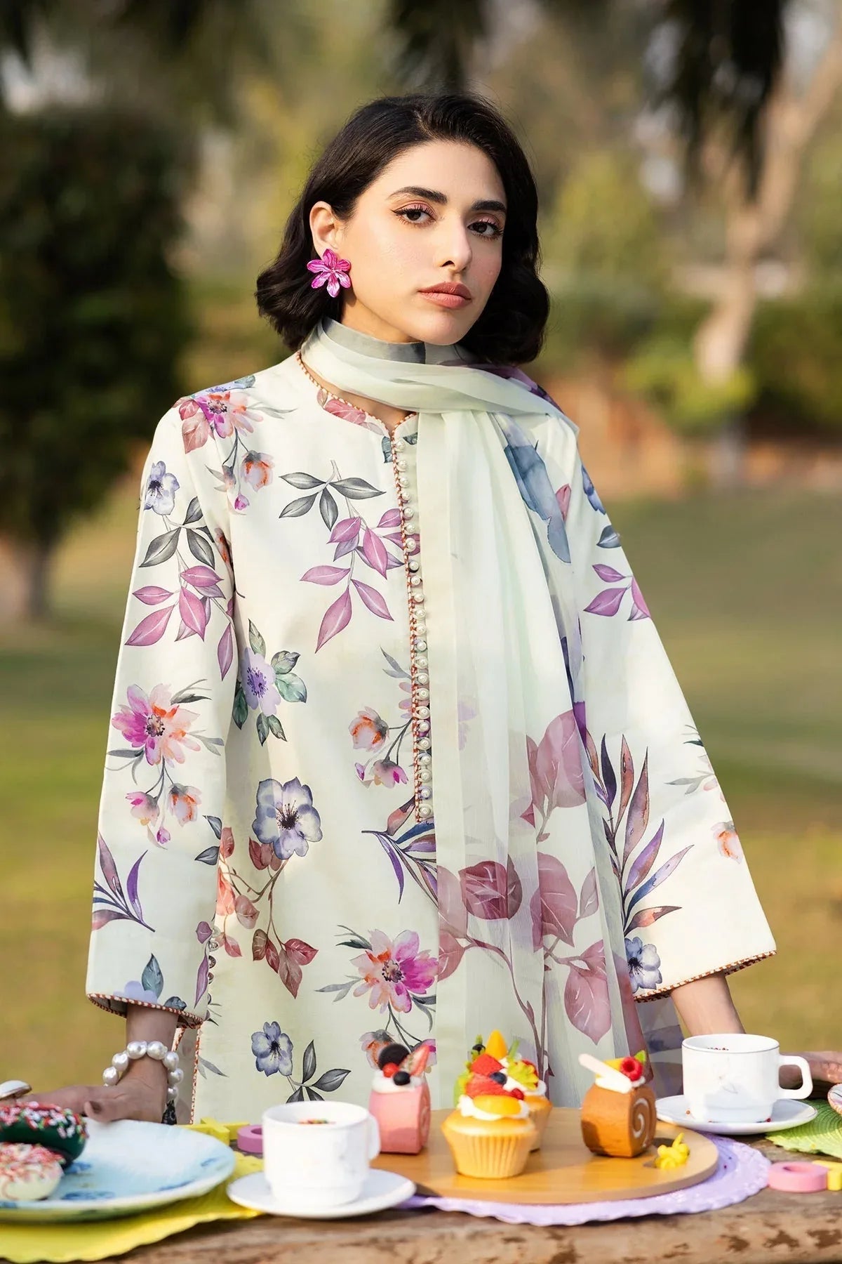 Alizeh | Sheen Lawn Prints 25 | AF-PL-6029-Minday - Aqsa Fabrics