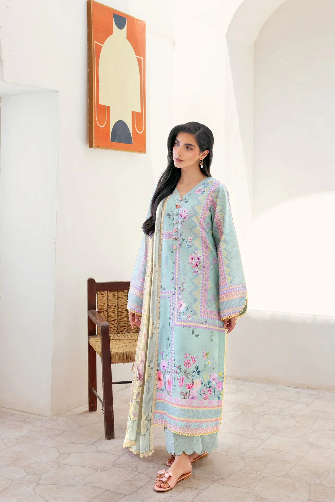 Florent | Luxury Print | FLP - 1A - Aqsa Fabrics
