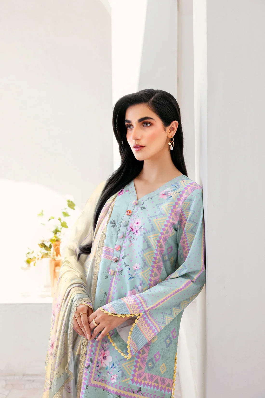 Florent | Luxury Print | FLP - 1A - Aqsa Fabrics