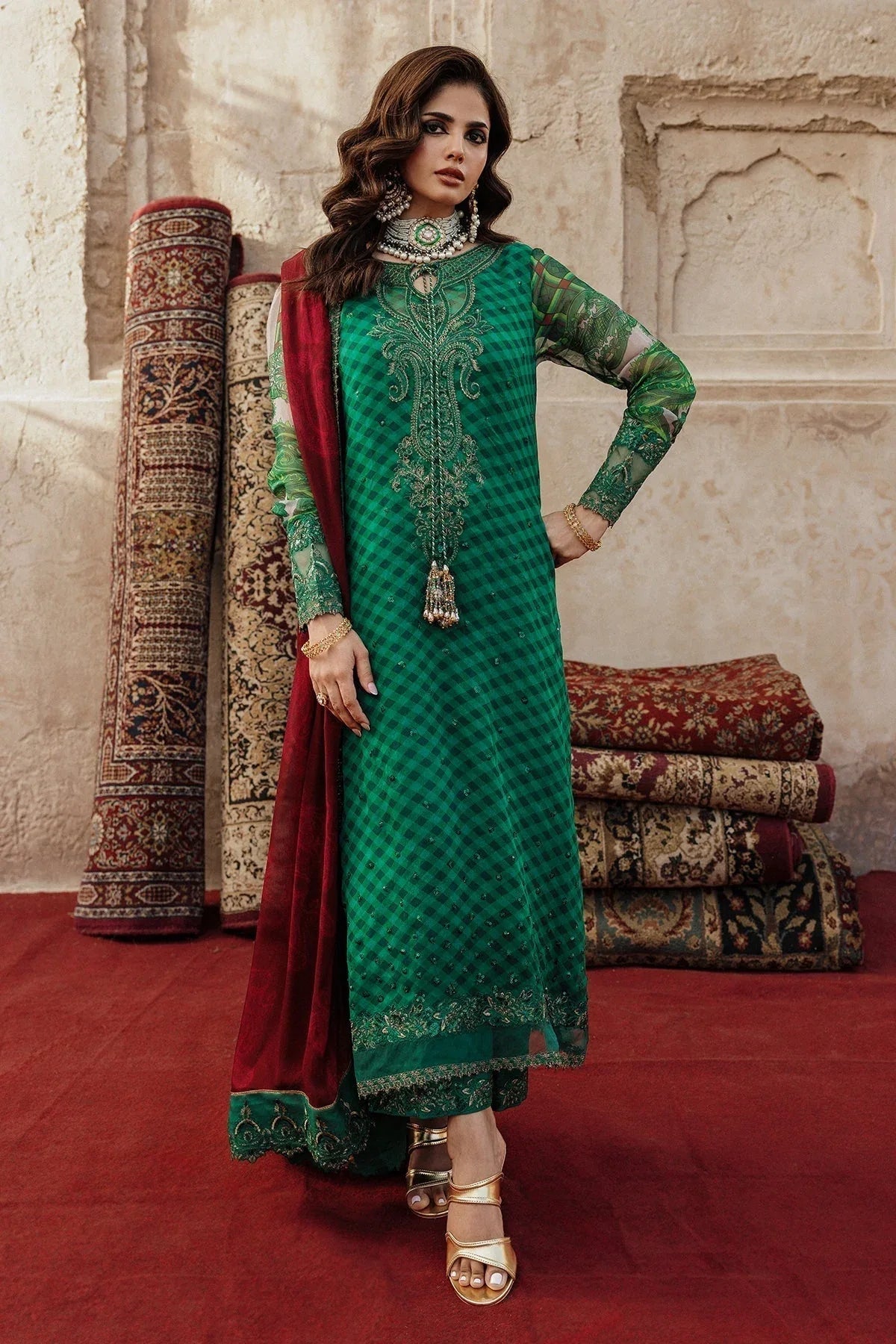 Charizma | Vasal Chiffon |  VSL25-35 - Aqsa Fabrics