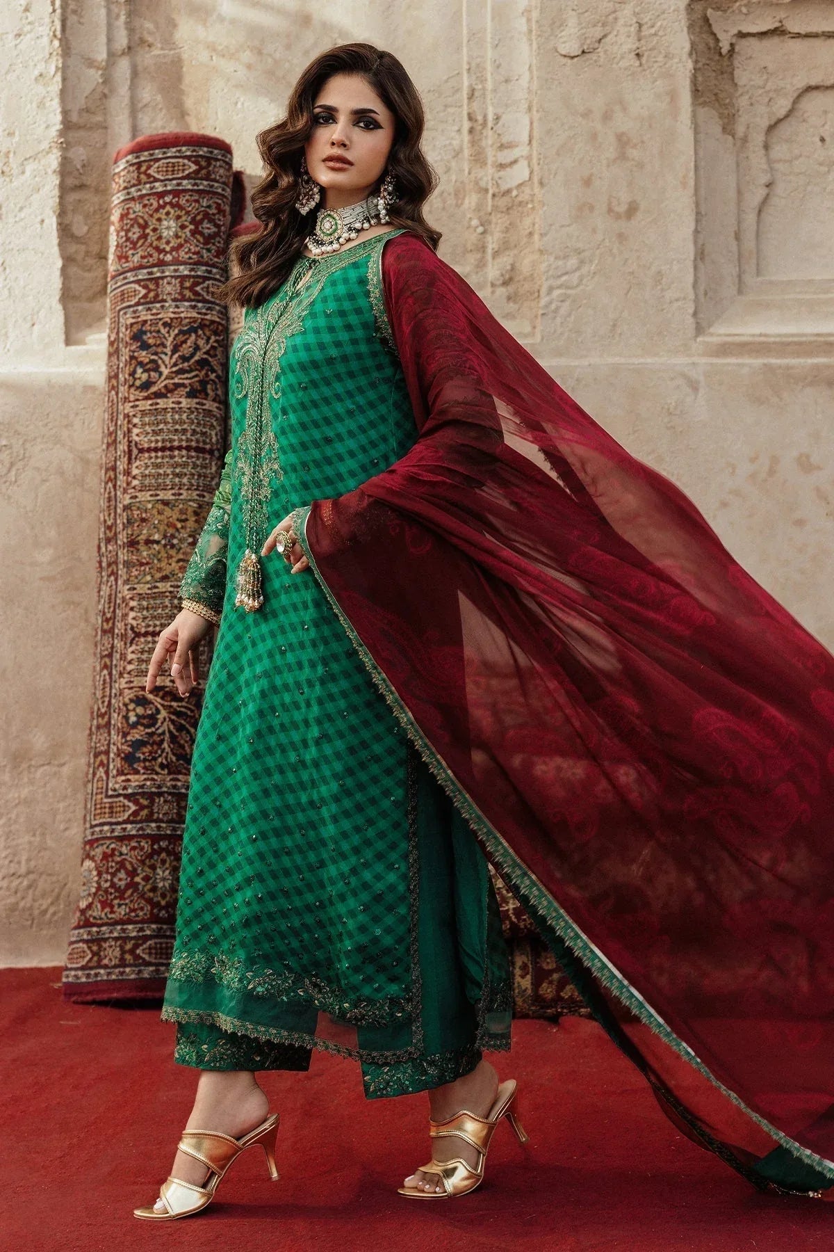 Charizma | Vasal Chiffon |  VSL25-35 - Aqsa Fabrics